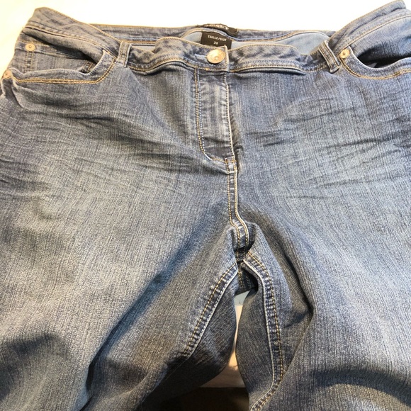 Reset Denim Capris Jeans Size 20, side zippered at bottom , front pockets - Picture 7 of 11